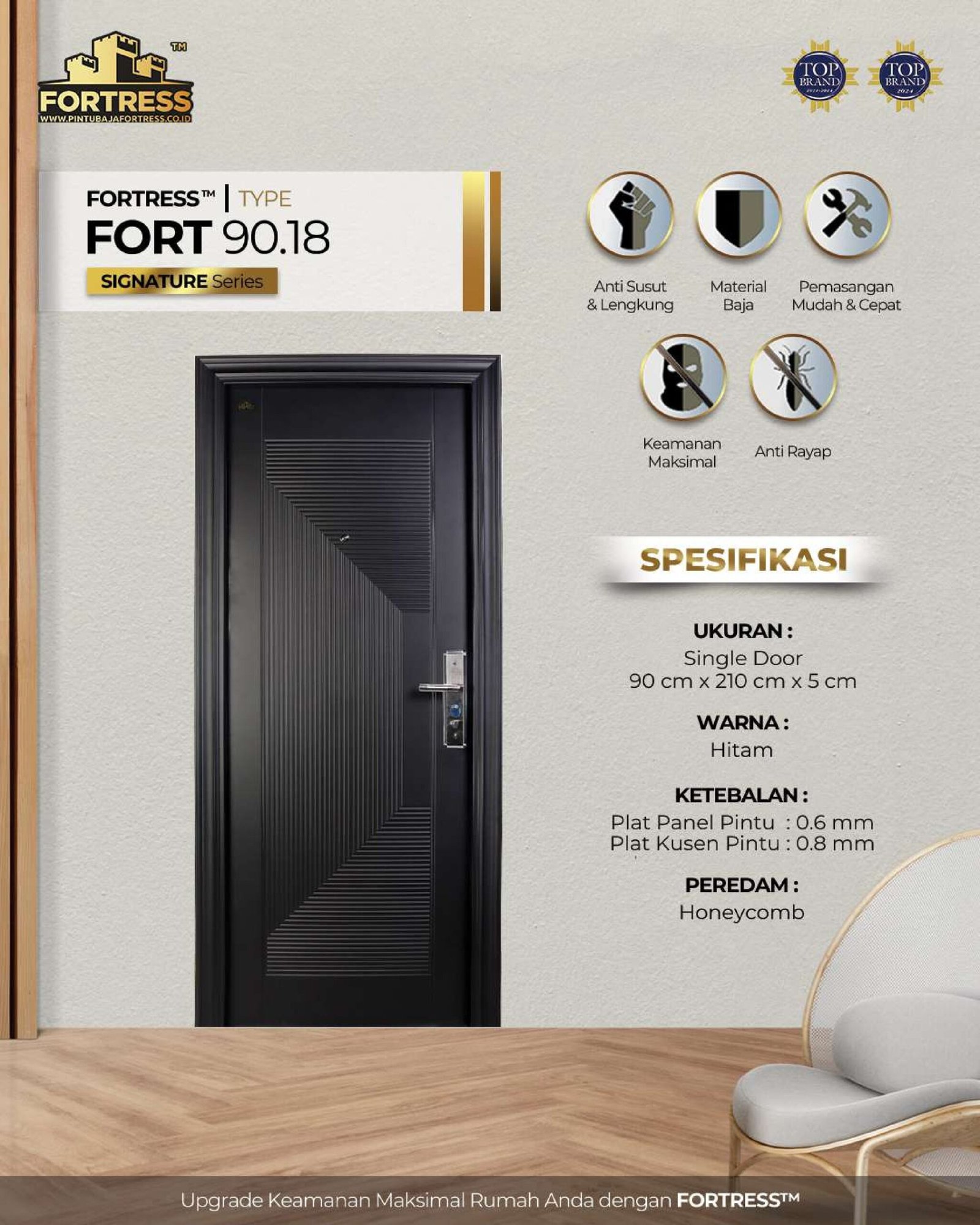 Fort 18 single black