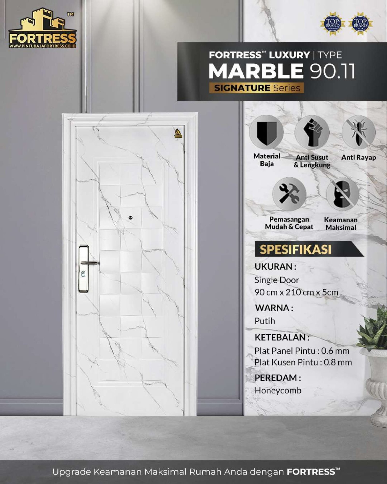 marble 11 single white