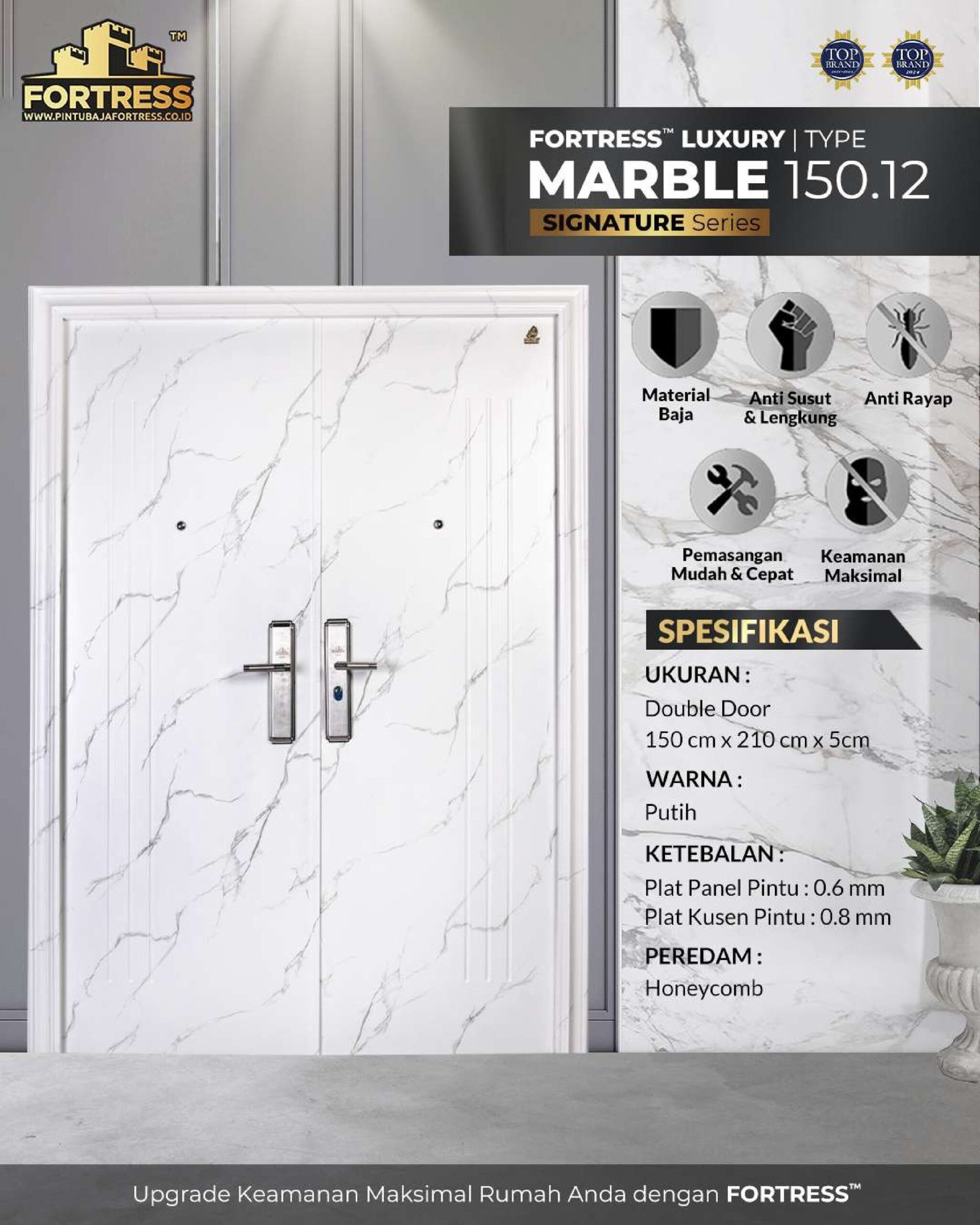 marble 12 double white