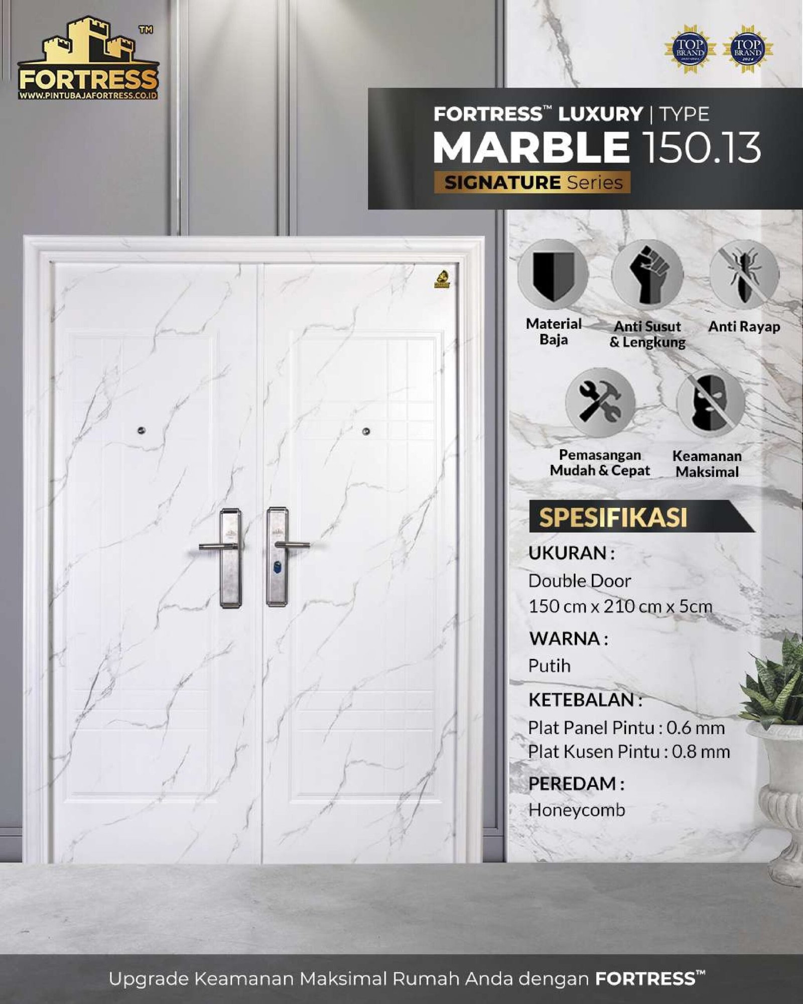 marble 13 double white