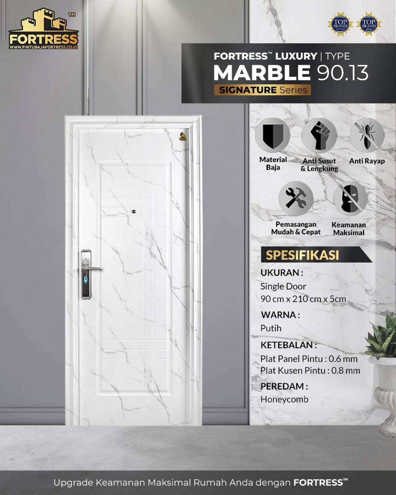 marble 13 single white